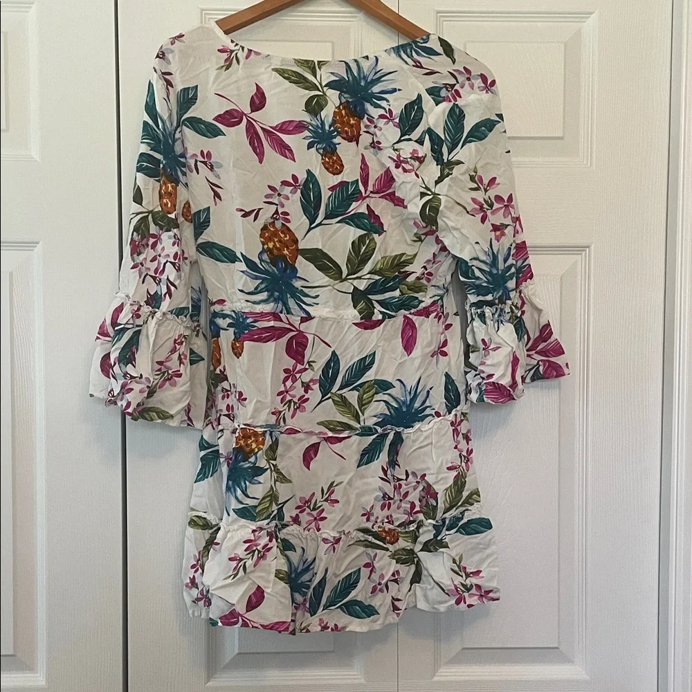 Blue Island Multicolor Floral Blouse - Picture 3 of 3